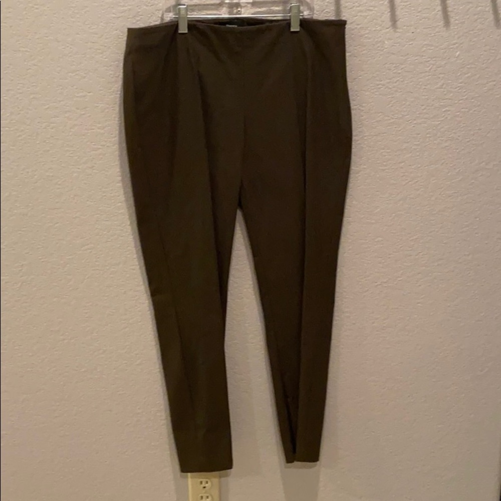 Olive green Theory trousers